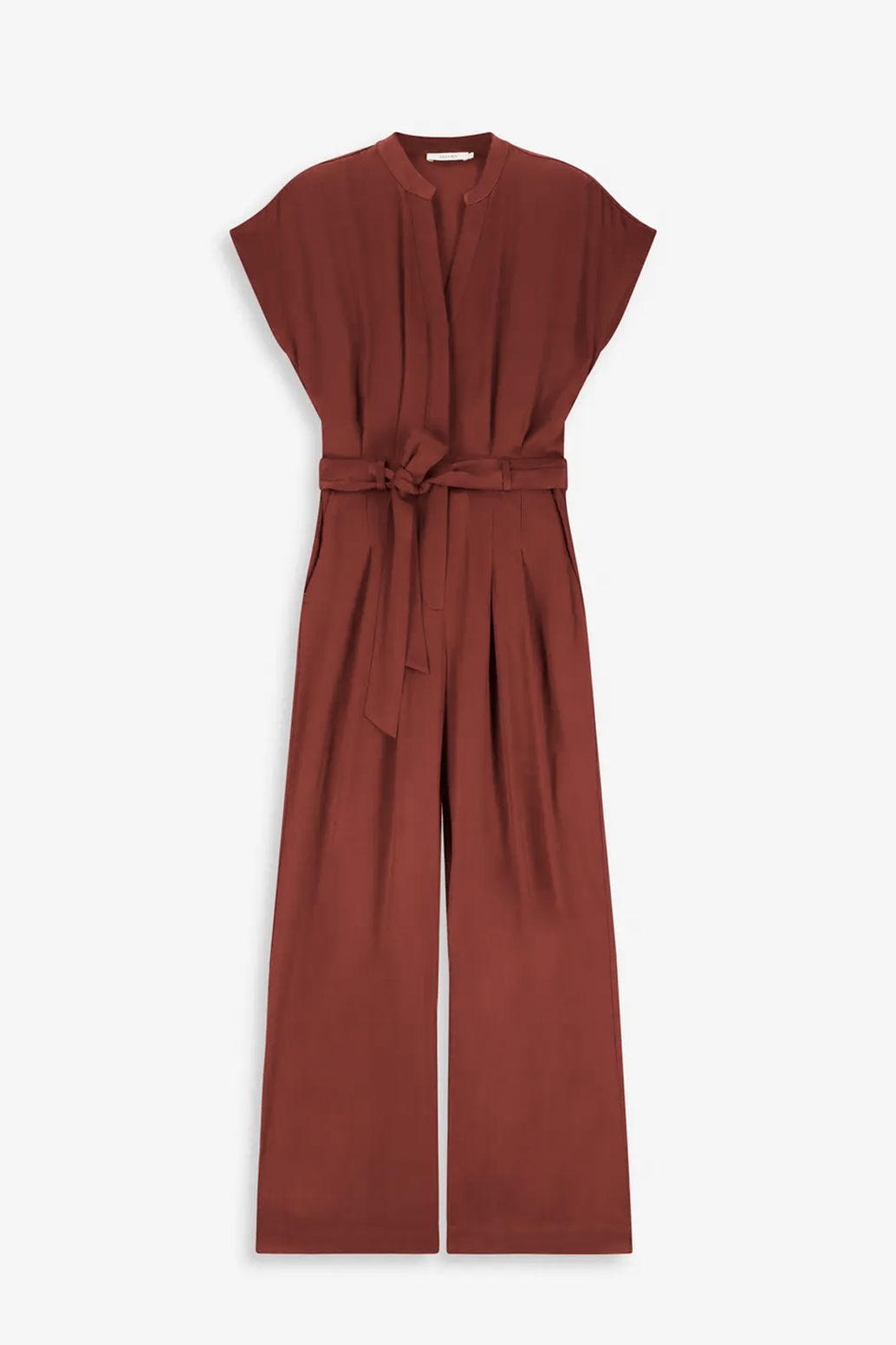 Combinaison avec ceinture - rouge foncé