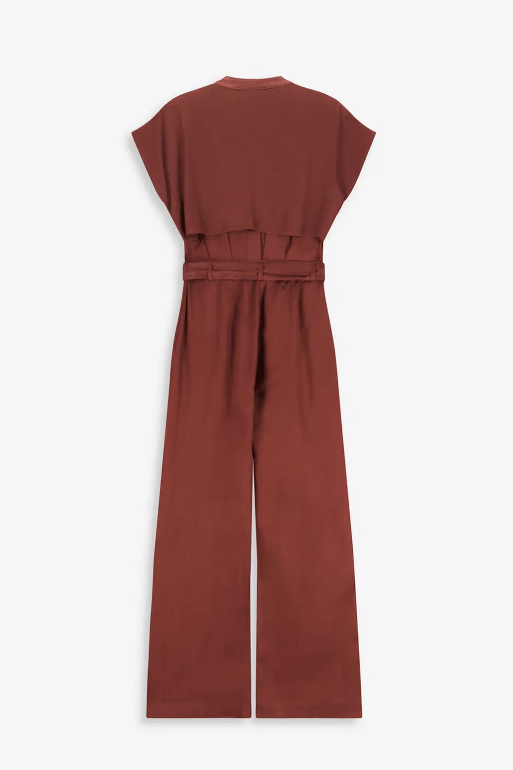 Combinaison avec ceinture - rouge foncé