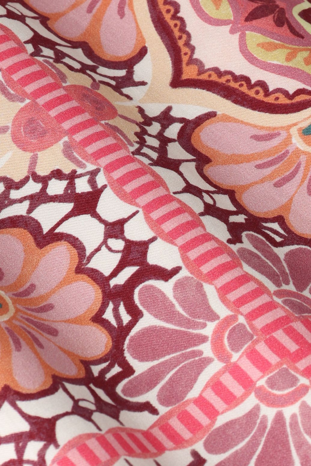 Maxi-Kleid mit Print - rosa