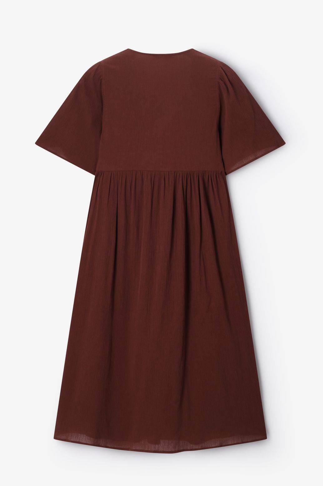 Donkerbruine maxi jurk