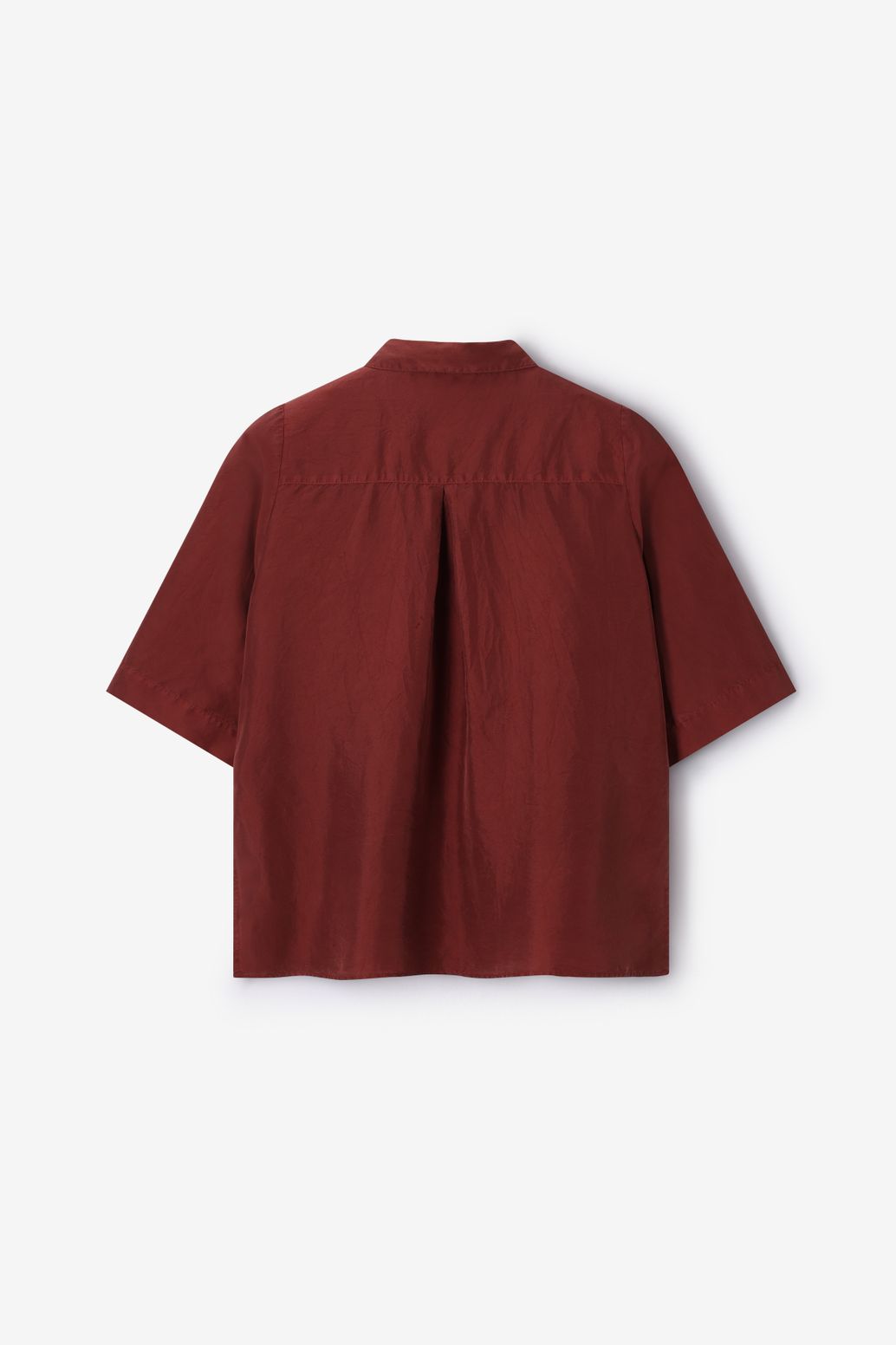 Blouse en soie - marron