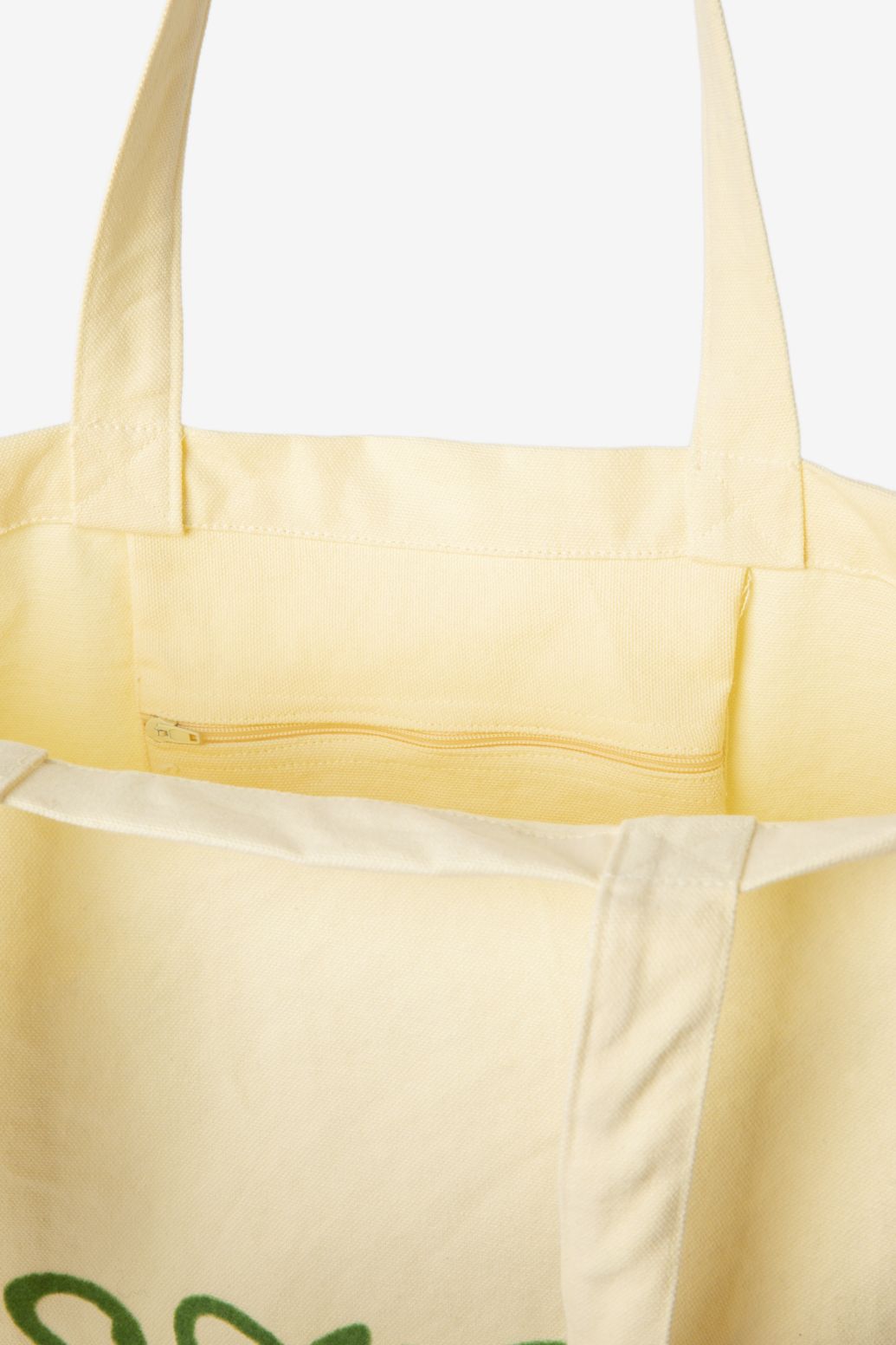 Grand cabas en toile - jaune clair