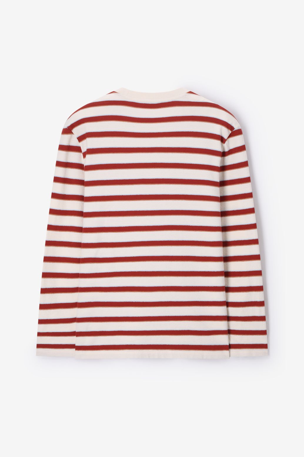 Donkerrood gestreept T-shirt