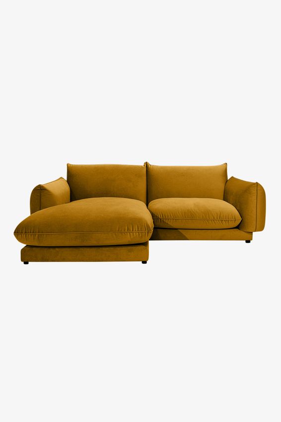 Countess 3-zits bank chaise longue links Royal Gold