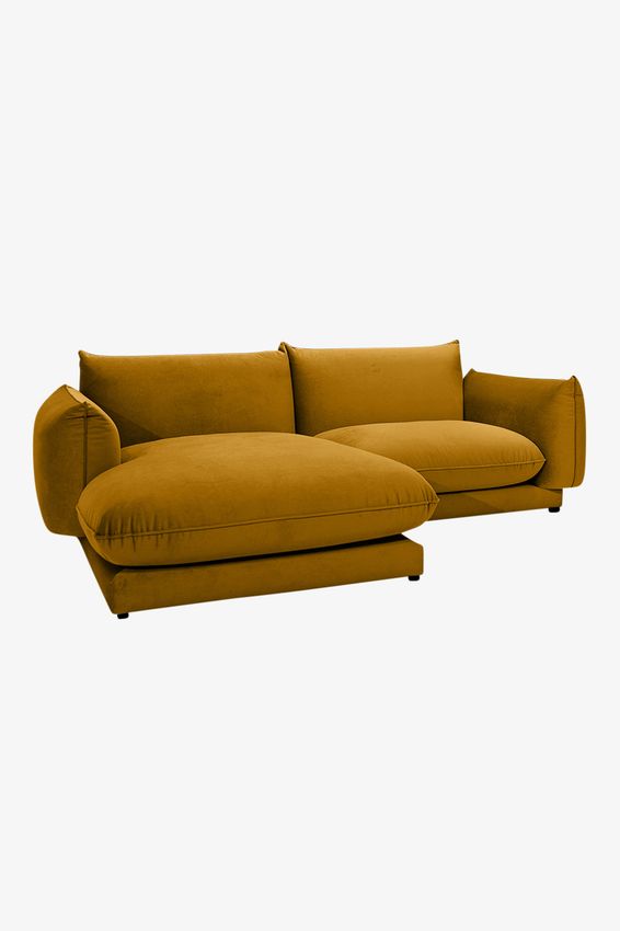 Countess 3-zits bank chaise longue links Royal Gold