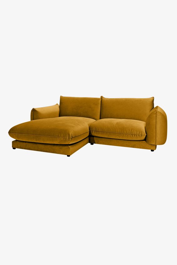 Countess 3-zits bank chaise longue links Royal Gold