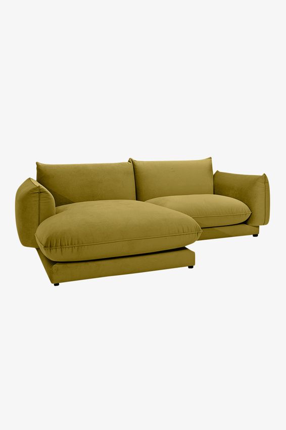 Countess 3-zits bank chaise longue links Royal Pistachio