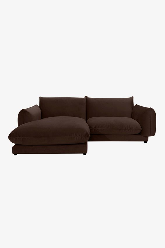 Countess 3-zits bank chaise longue links Royal Cacao