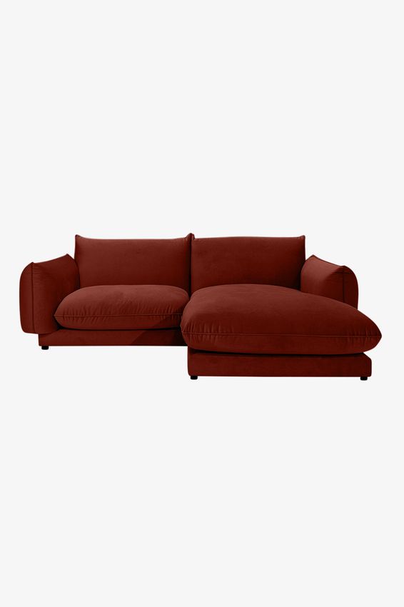 Countess 3-zits bank chaise longue rechts Royal Copper