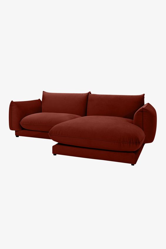 Countess 3-zits bank chaise longue rechts Royal Copper