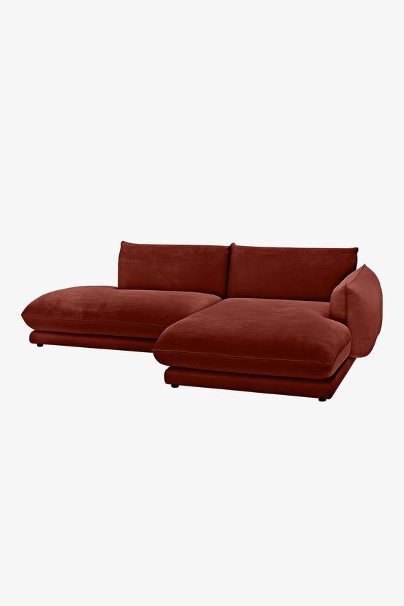 Countess 3-zits bank chaise longue rechts otto longue links Royal Copper