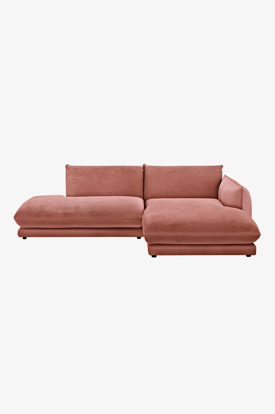 Countess Canapé 3 places méridienne droite et longue ottomane gauche Royal Blush