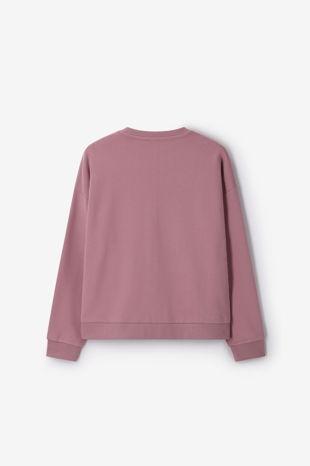 Sweat avec broderies - rose