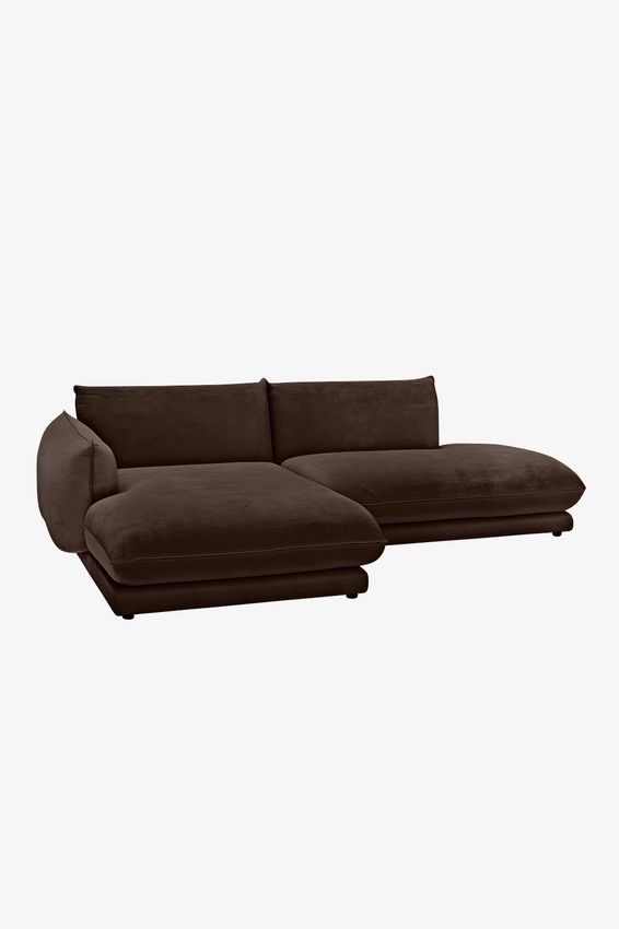 Countess 3-zits bank chaise longue links otto longue rechts Royal Cacao