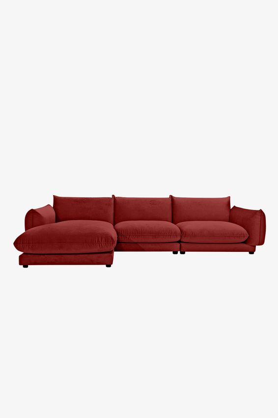 Countess 4-zits bank chaise longue links Royal Bordeaux
