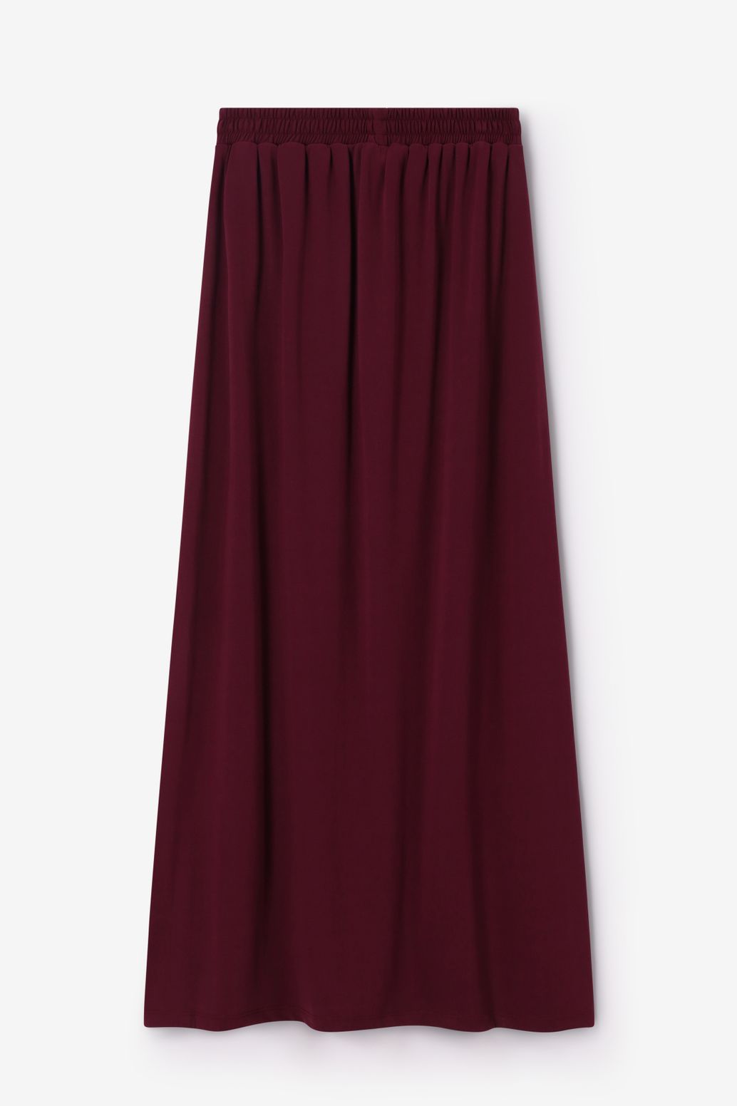 Jupe longue en jersey - rouge foncé