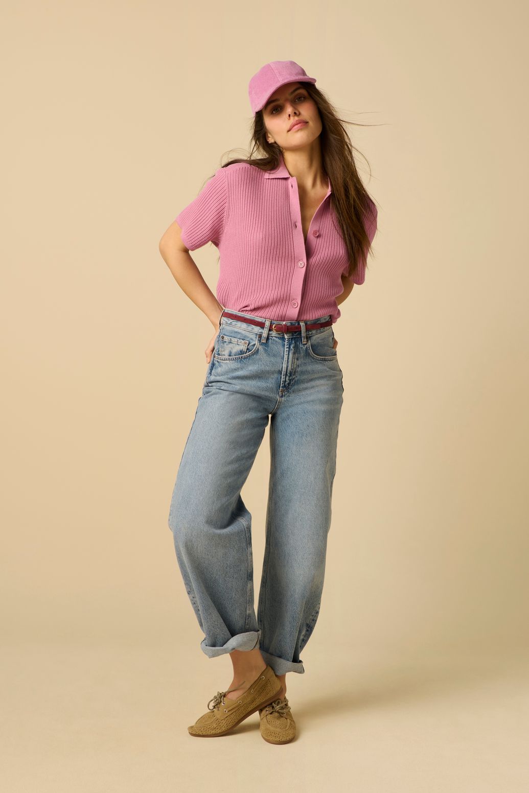 Gilet tricoté - violet