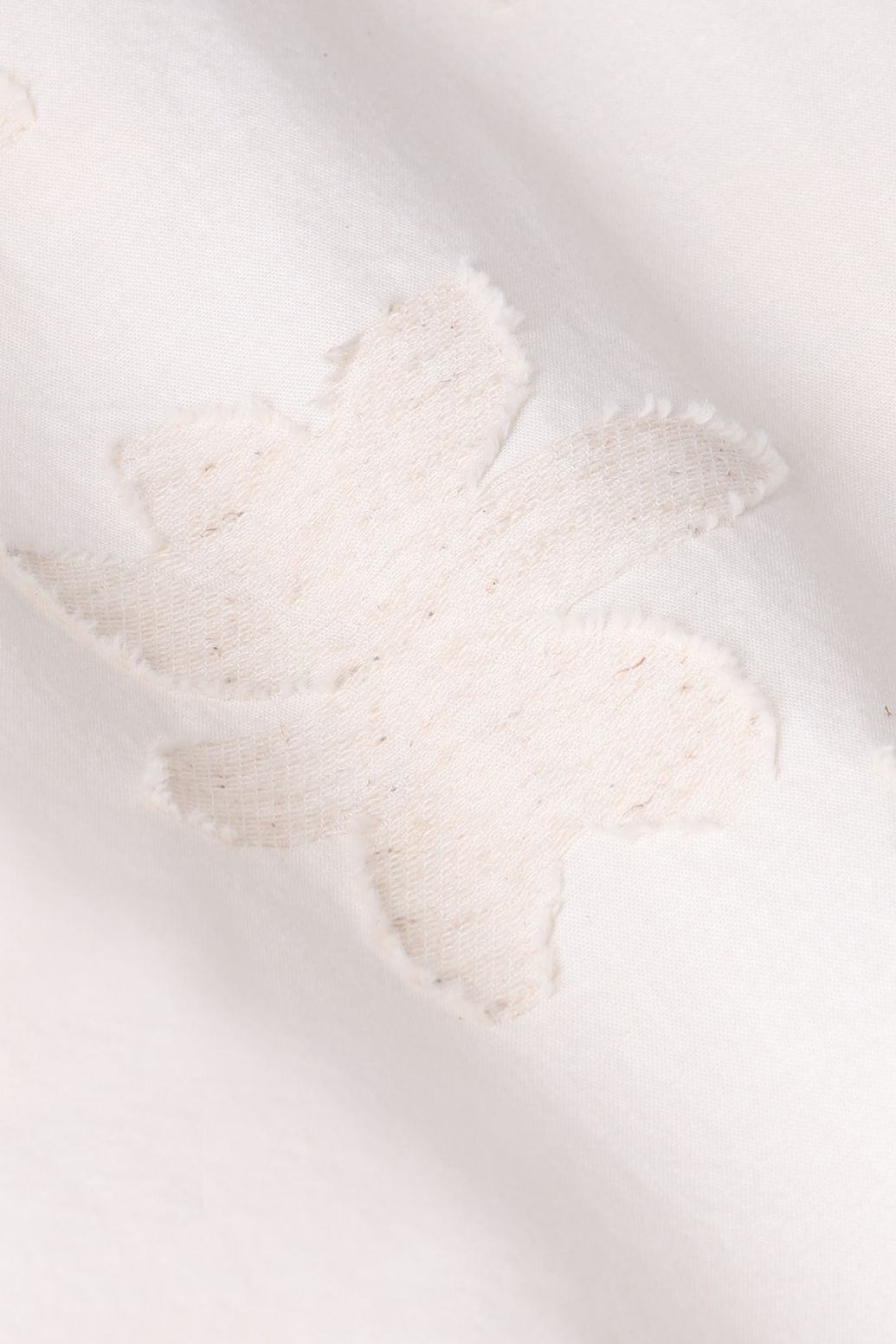 Jacquard-Hemd mit Blumen - beige