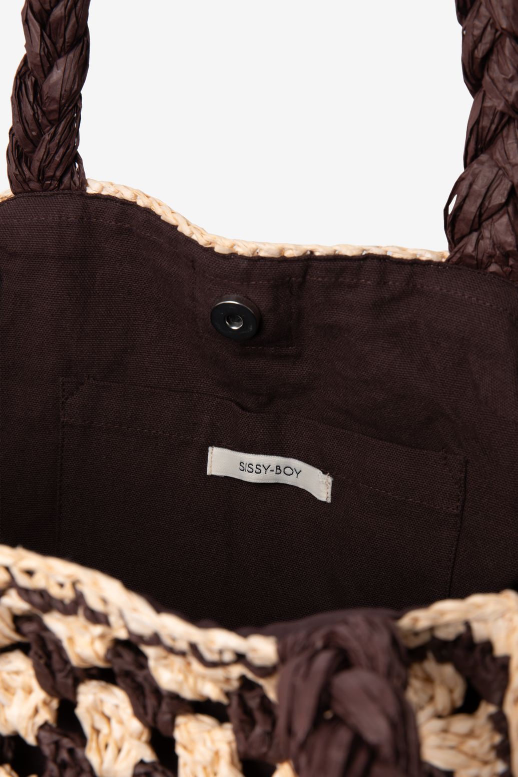 Bast-Tasche - dunkelbraun