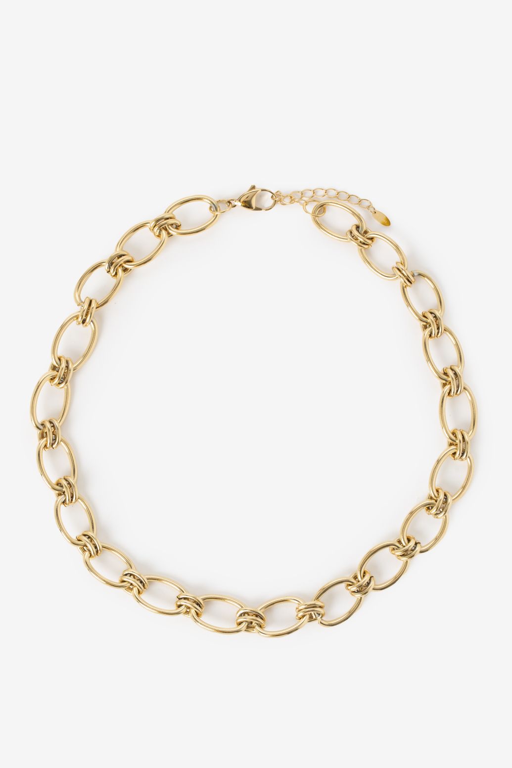 Collier à maillons plaqué or