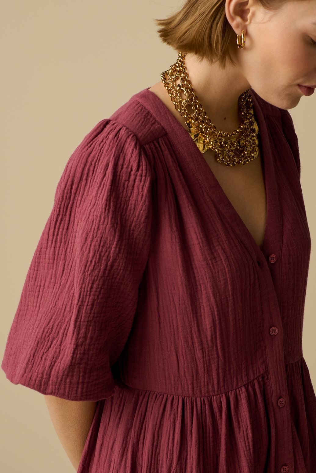 Gold plated schakelketting