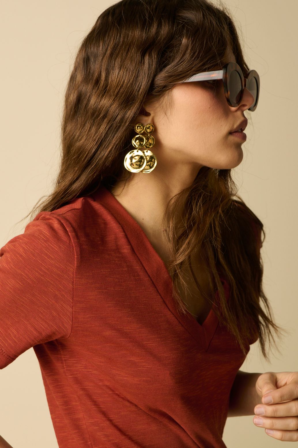 Gold-plated Ohrringe