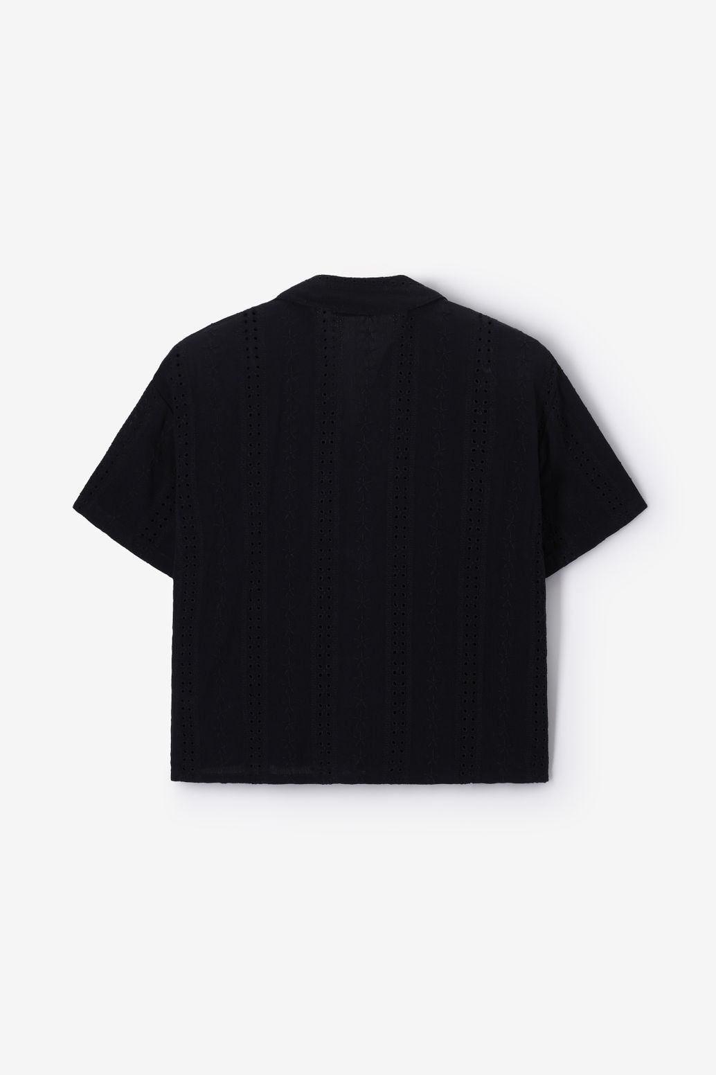 Zwarte blouse met broderie