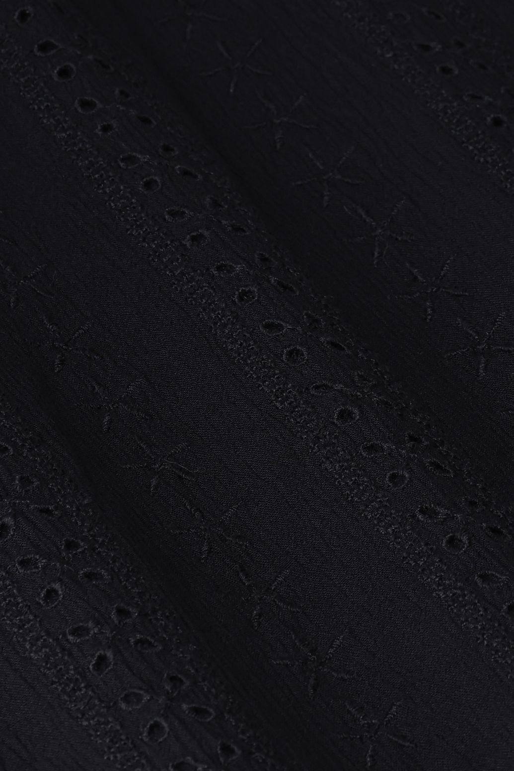Zwarte blouse met broderie