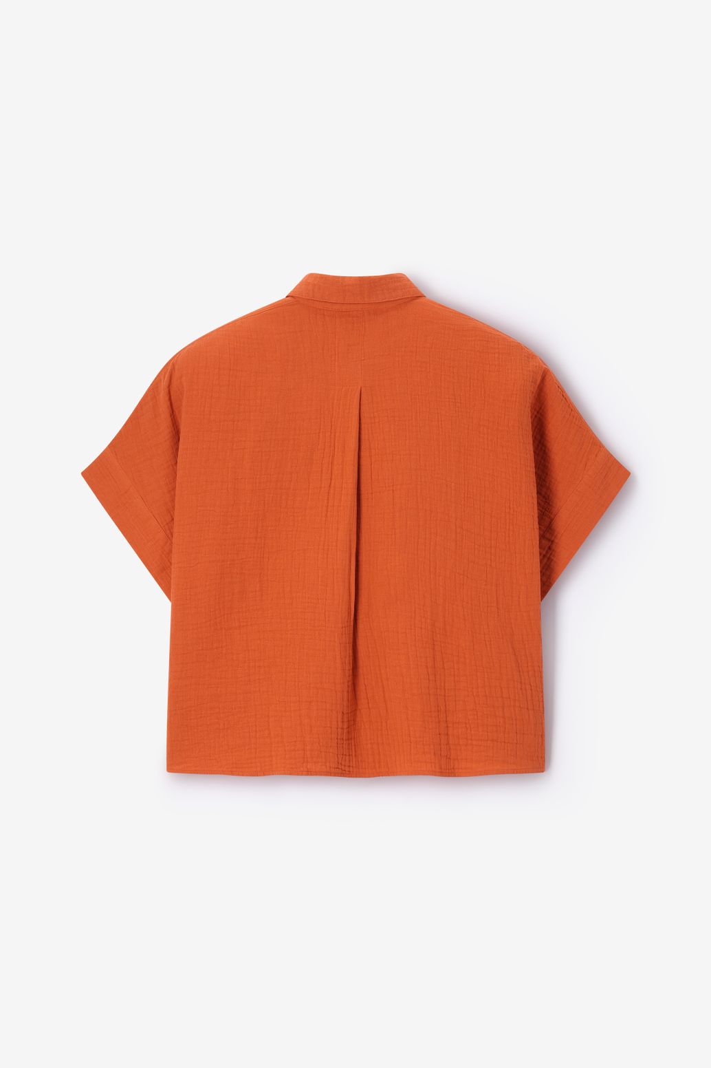 Blouse en mousseline - orange foncé