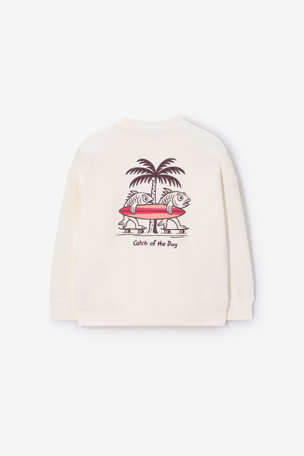 Sweat avec illustration - blanc