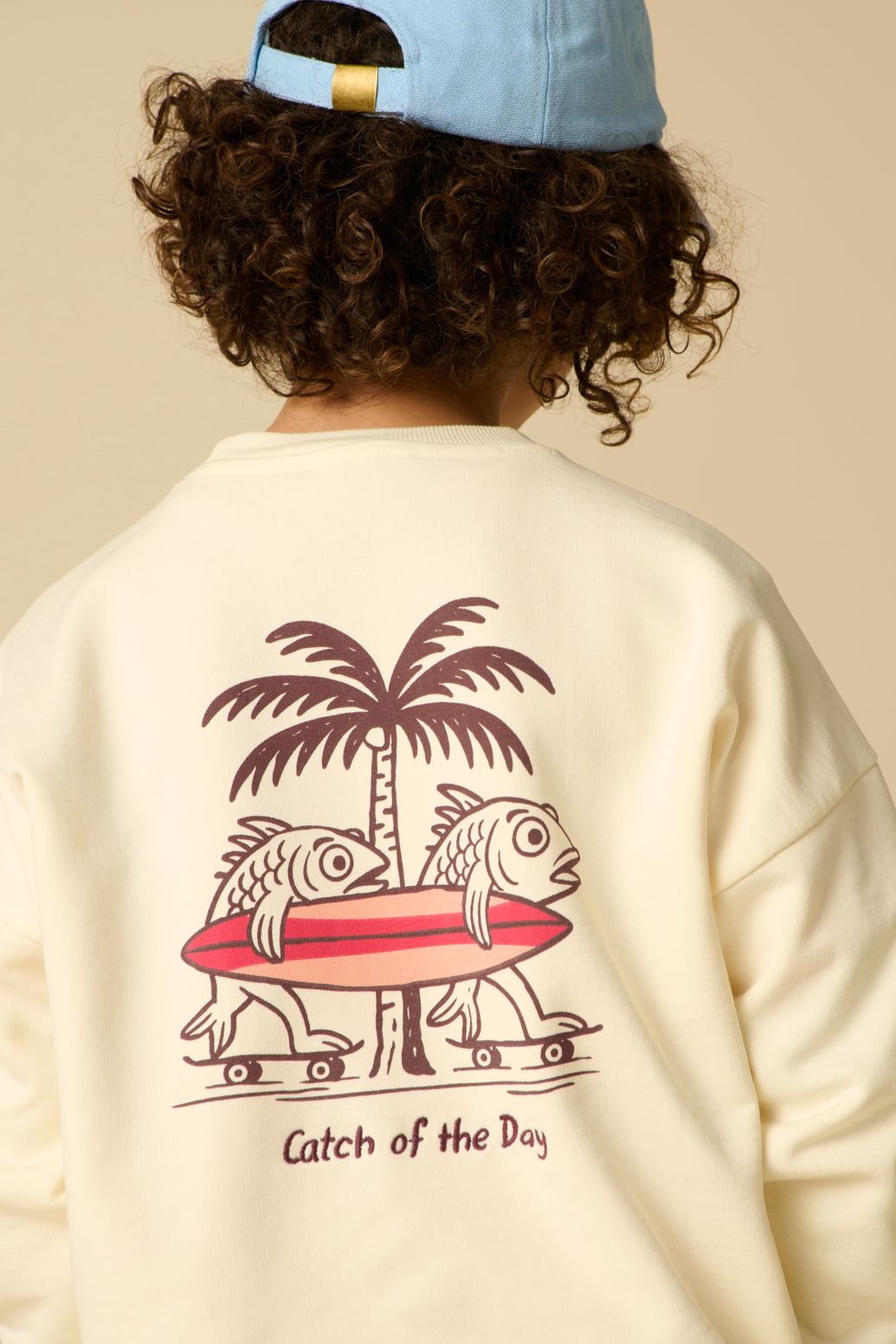 Sweat avec illustration - blanc