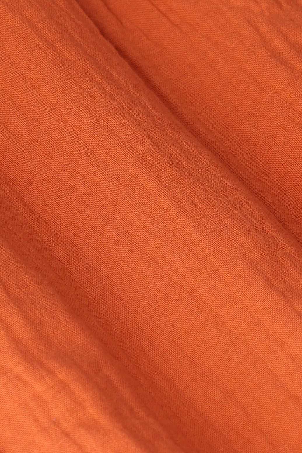 Donkeroranje mousseline short