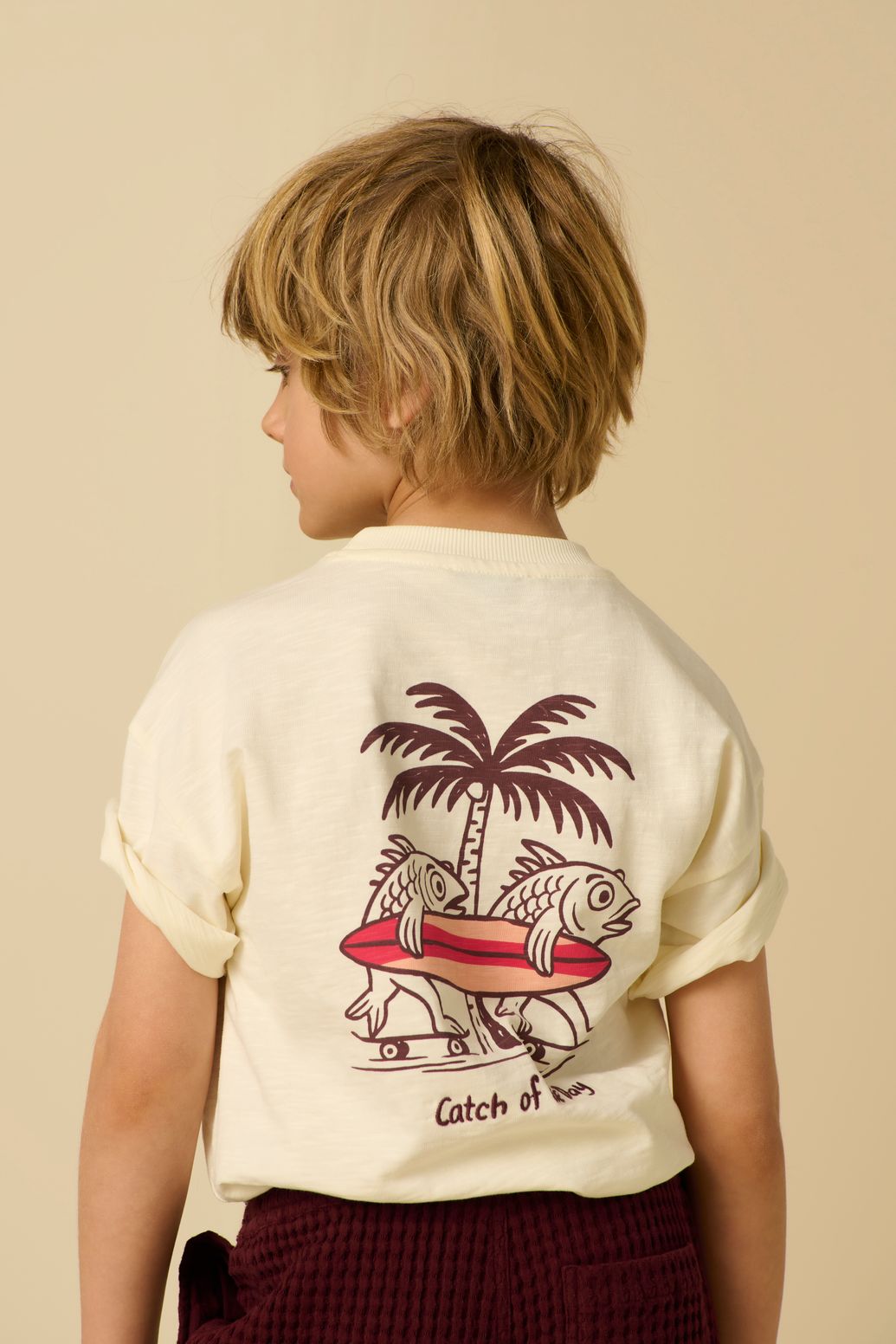T-Shirt mit Artwork-Print - weiß