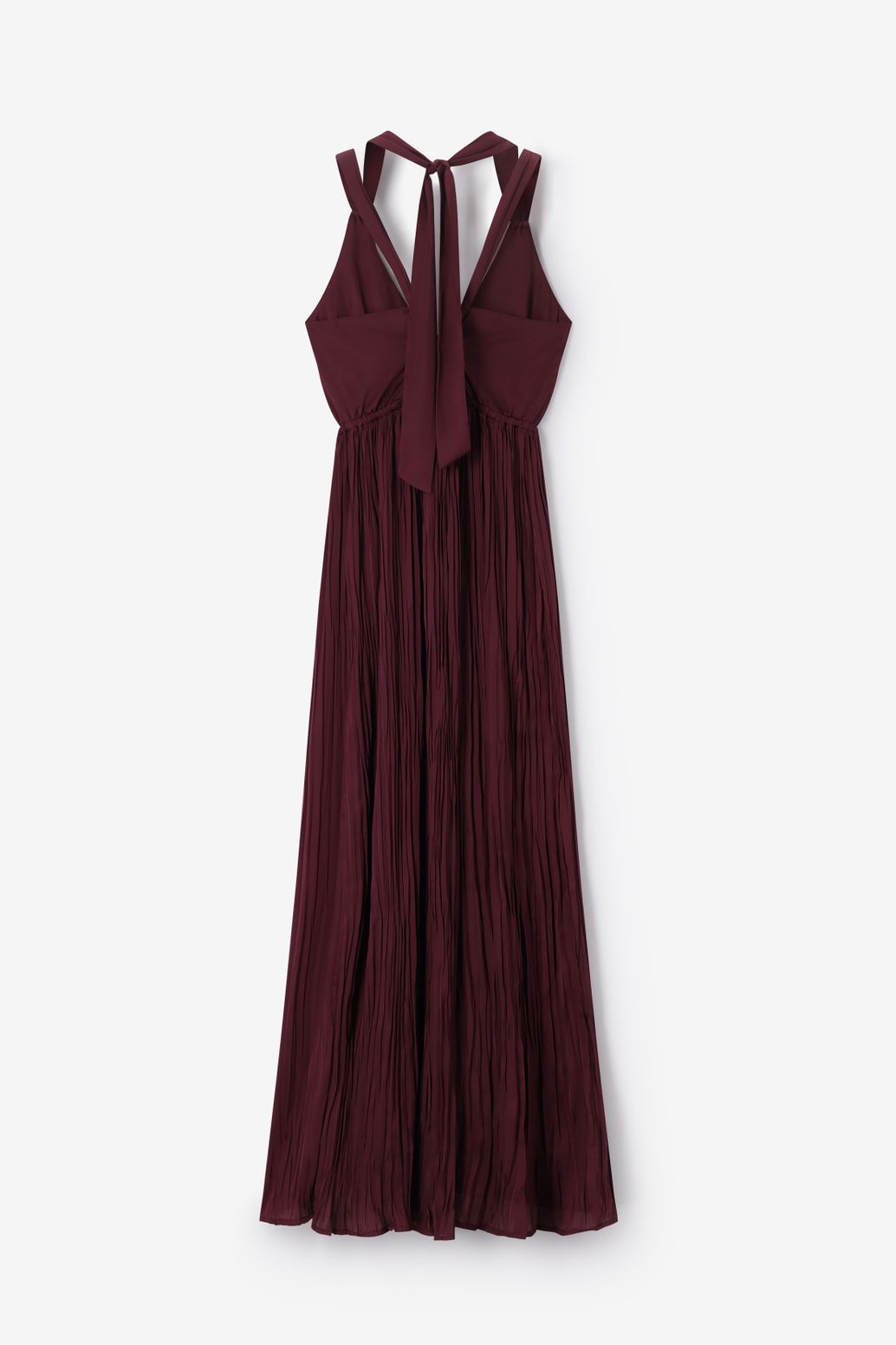 Donkerpaarse maxi jurk