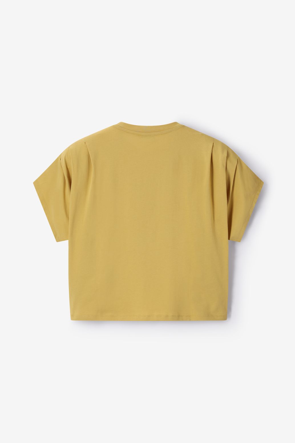 Geel boxy T-shirt