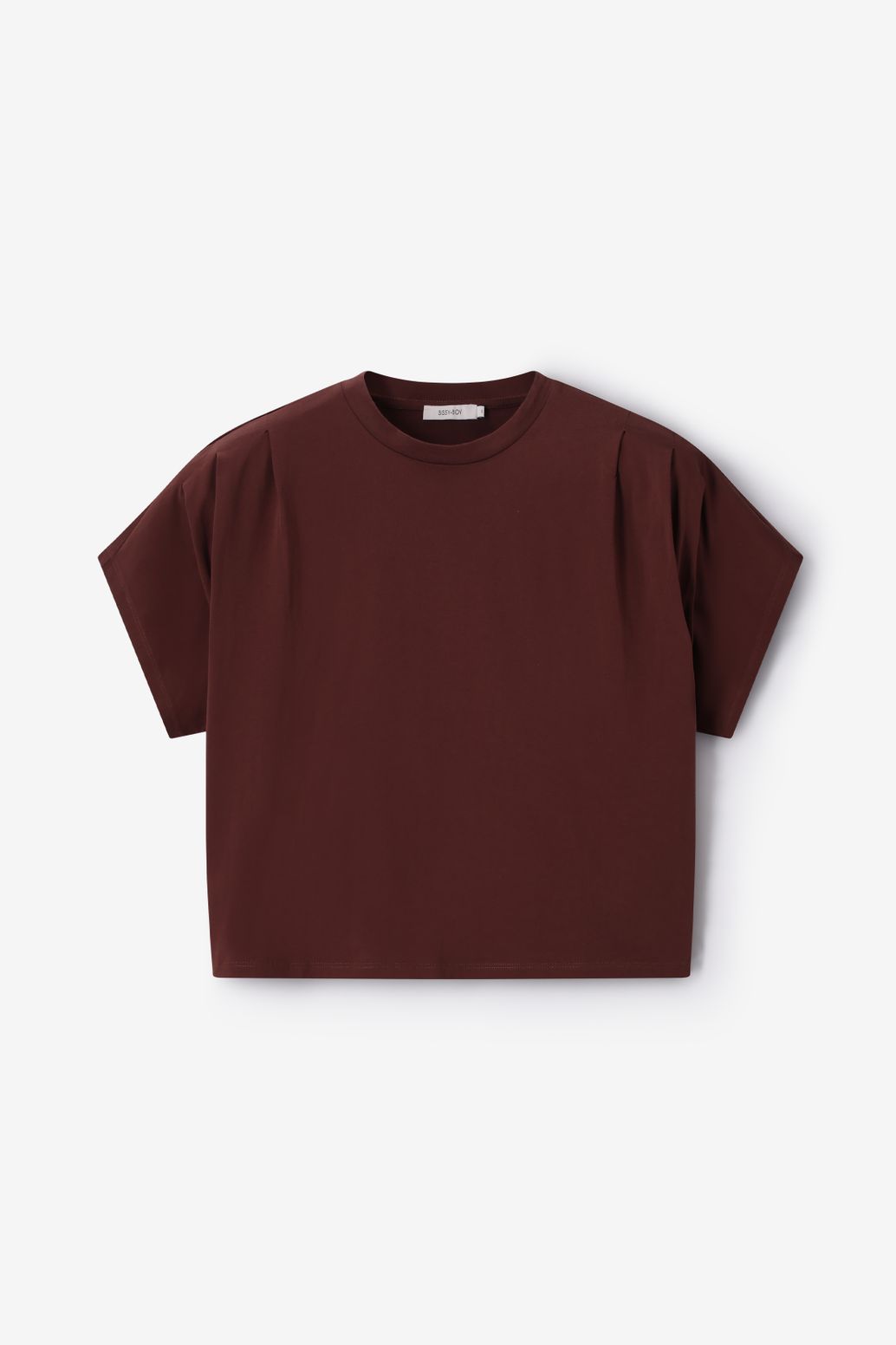 Donkerbruin boxy T-shirt