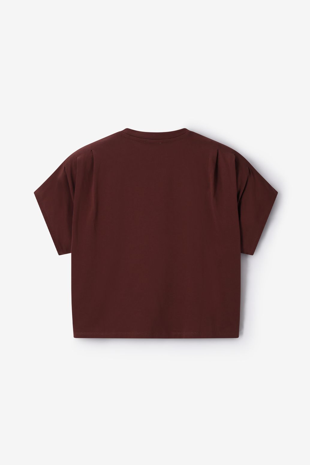 Donkerbruin boxy T-shirt