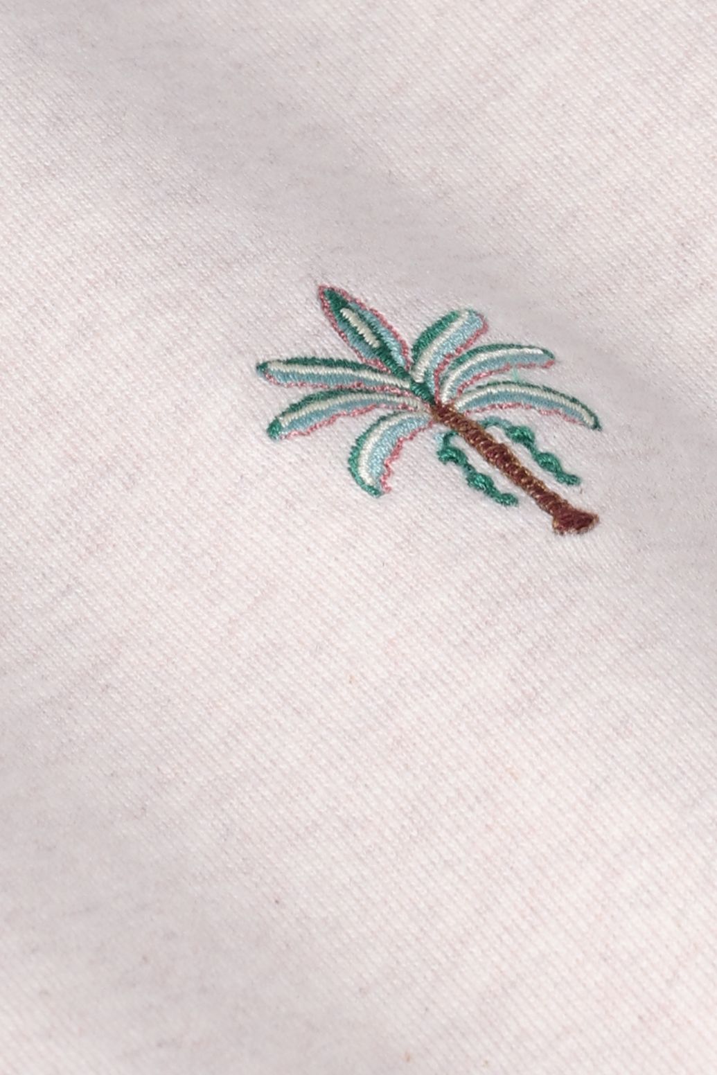 Sweat avec broderies - beige