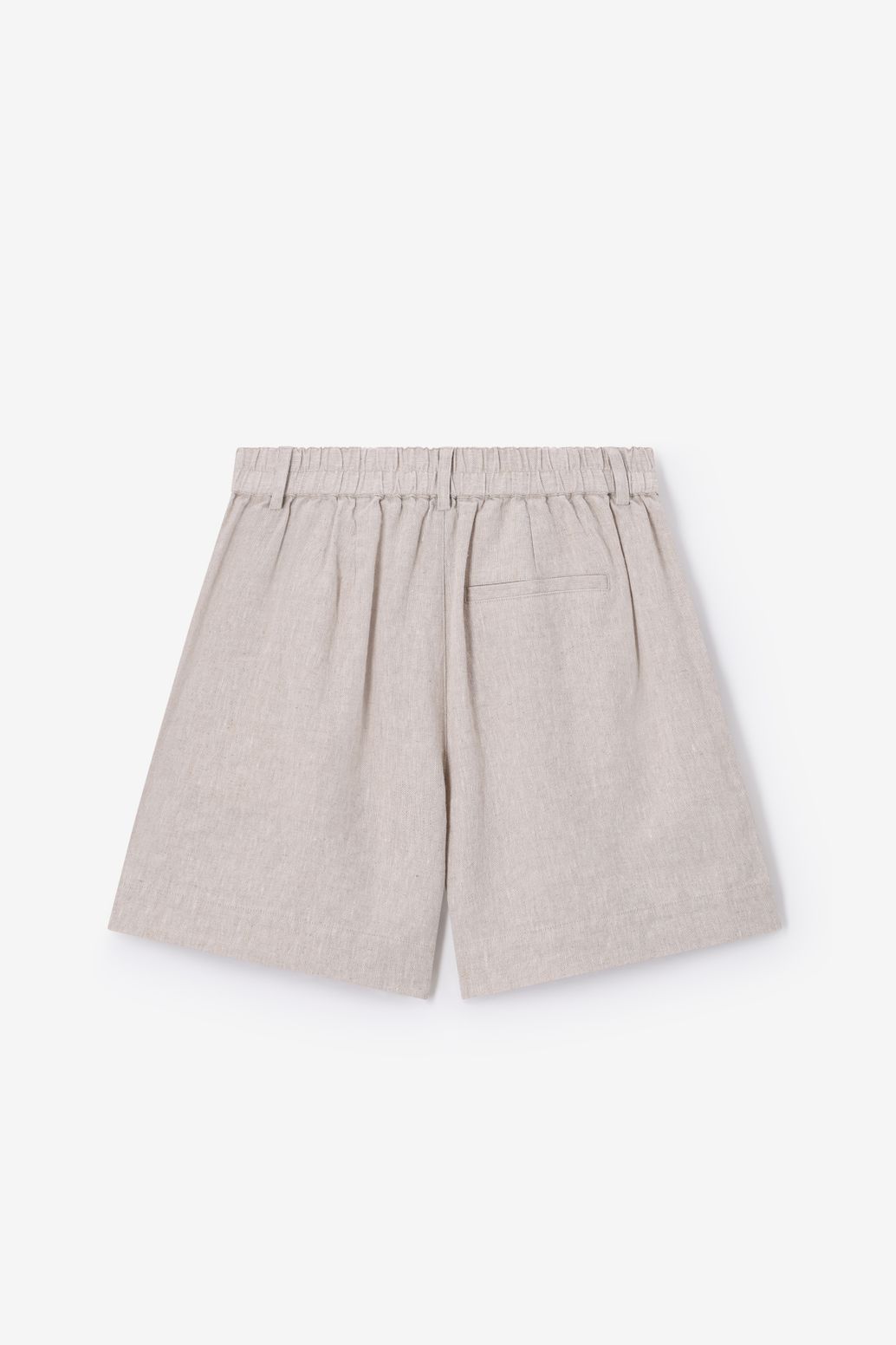 Leinen-Shorts - weiß