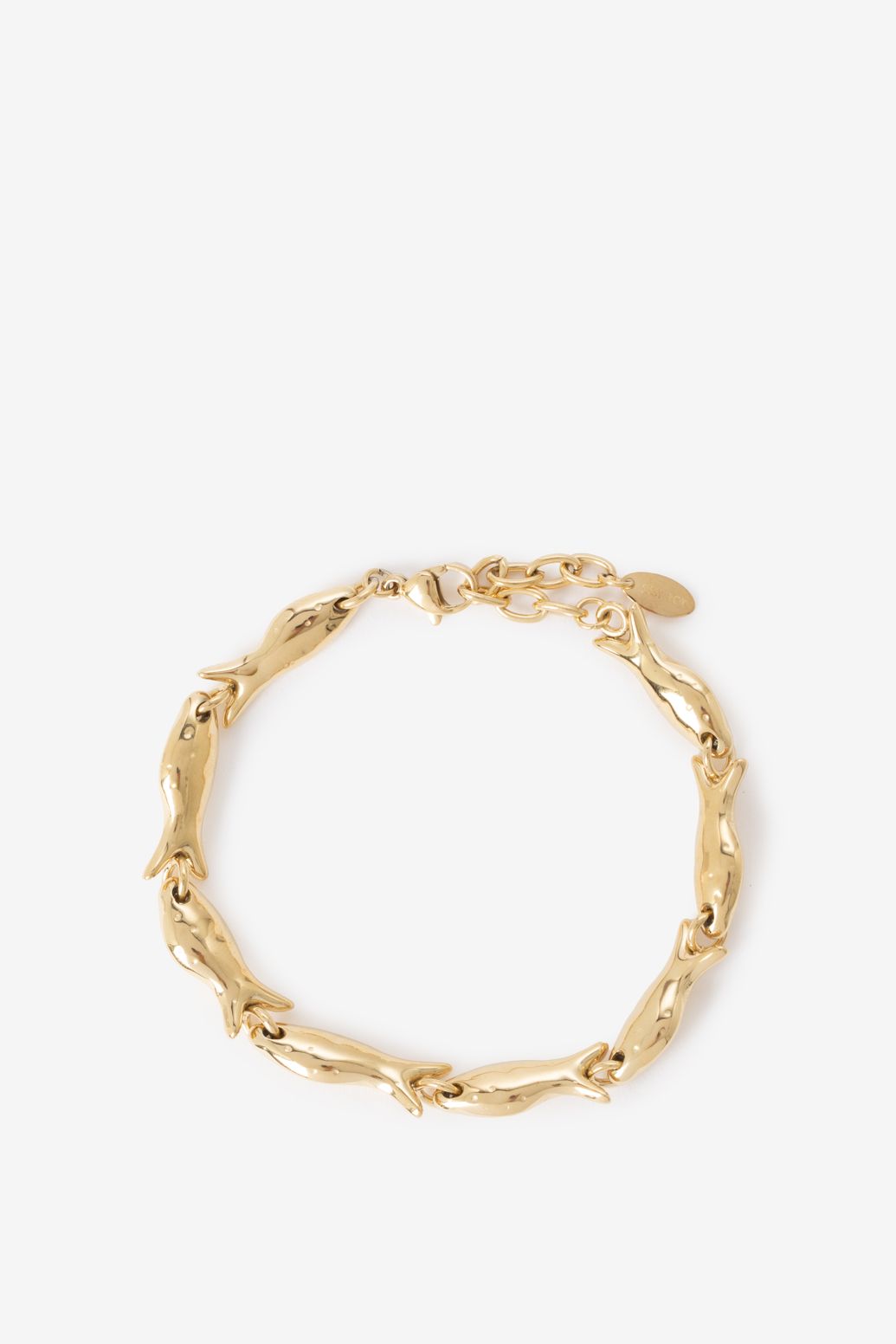 Gold plated small armband vis