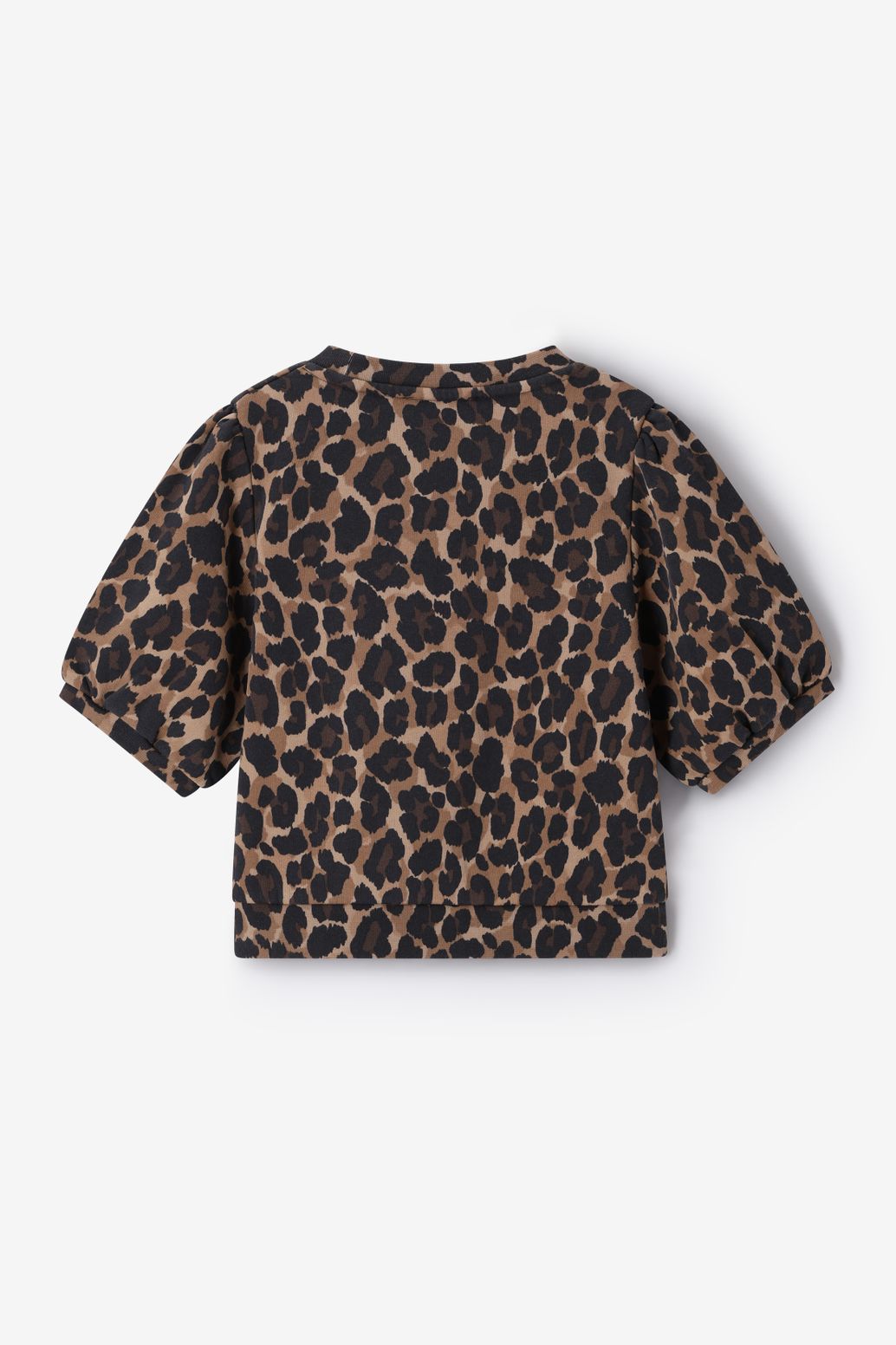 Sweater mit Leoprint - braun