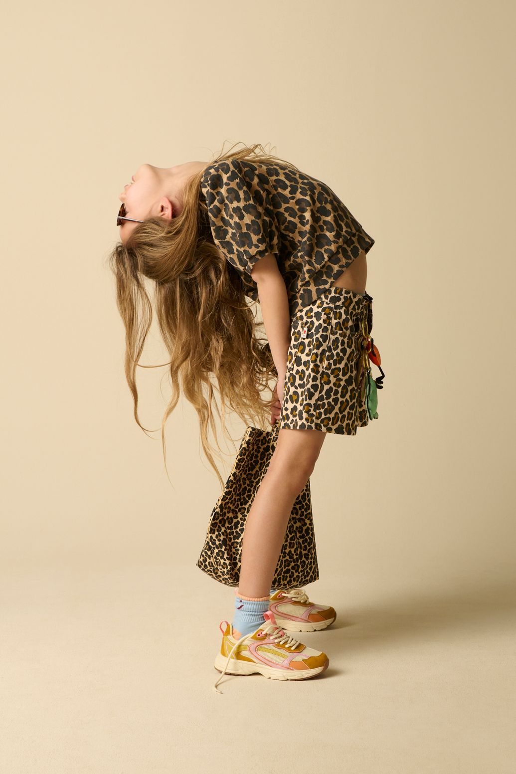 Sweater mit Leoprint - braun