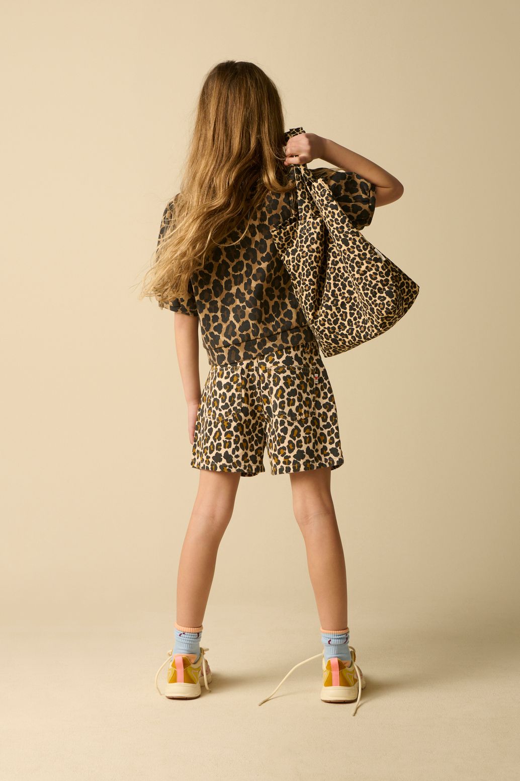 Sweater mit Leoprint - braun