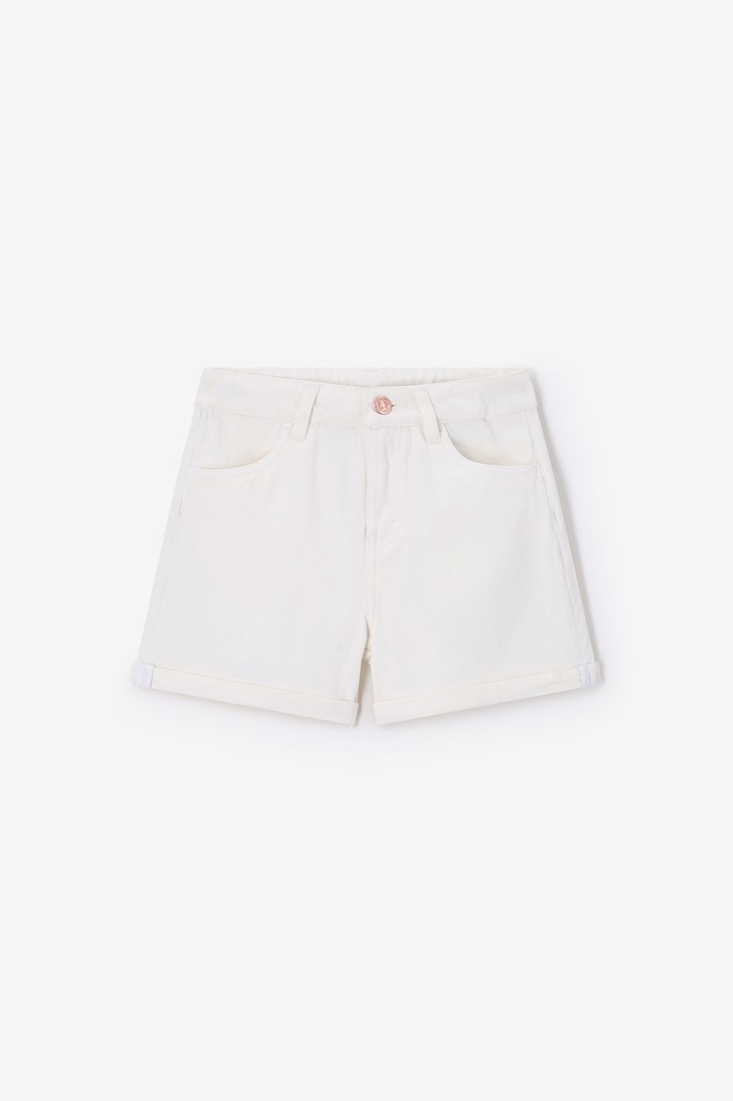 Short en jean - blanc