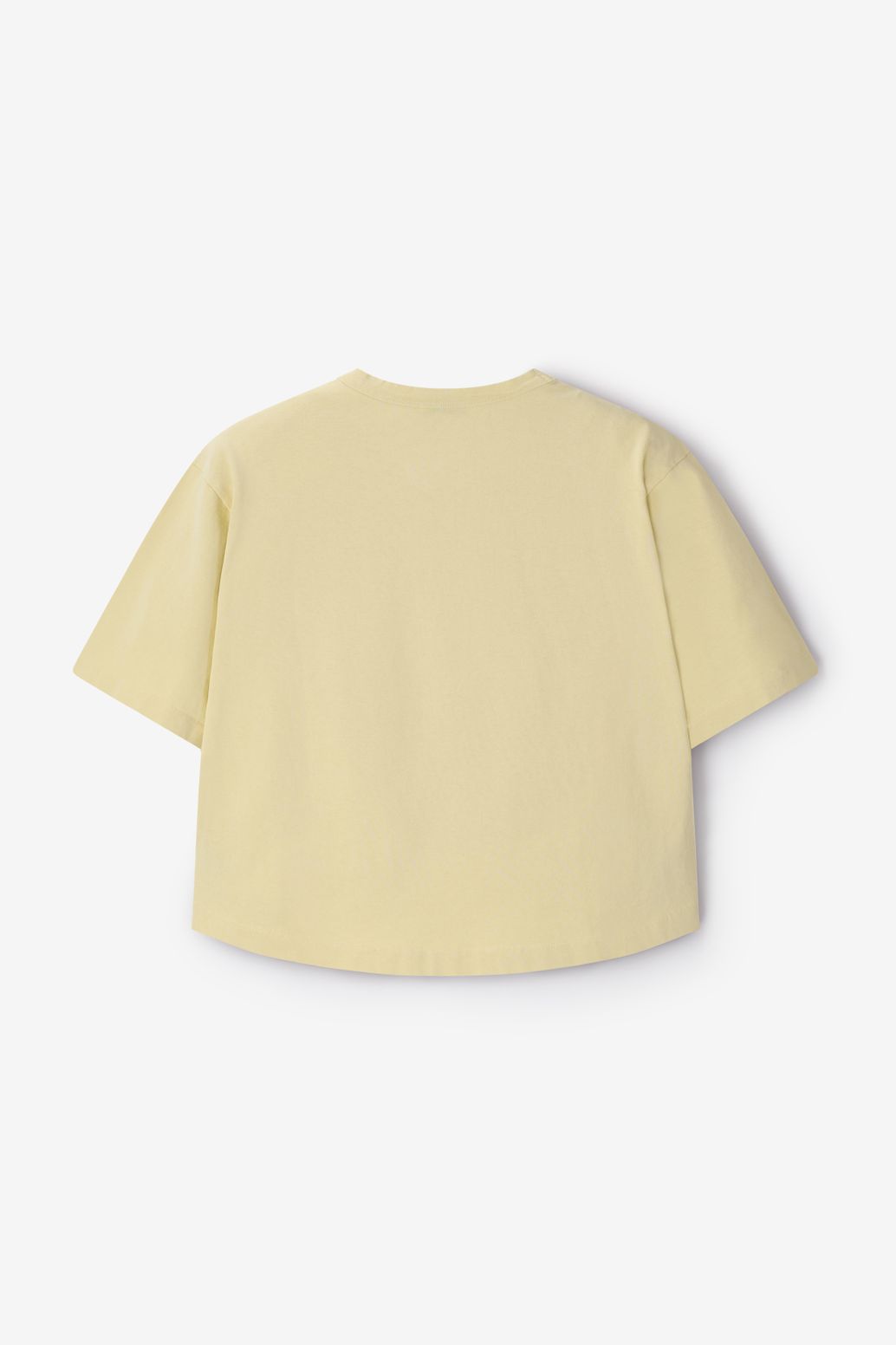 Lichtgeel boxy T-shirt