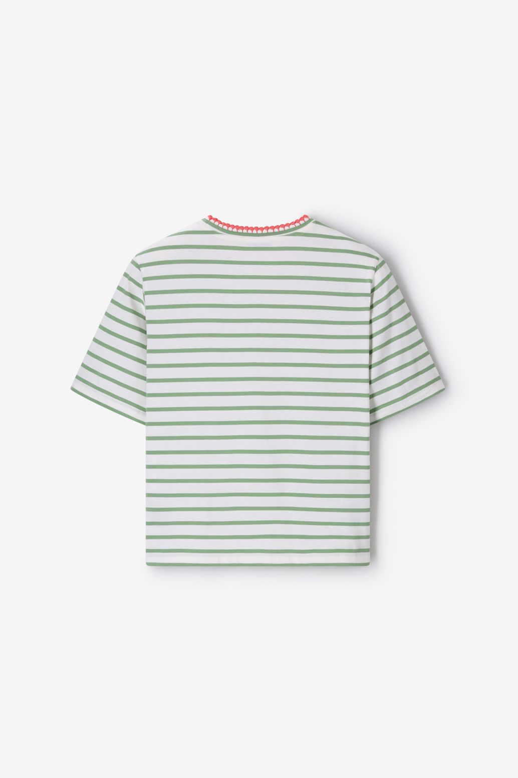 Groen T-shirt met strepen