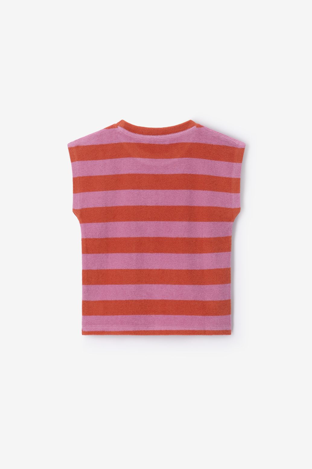 Gestreiftes Nicki-Shirt - lila