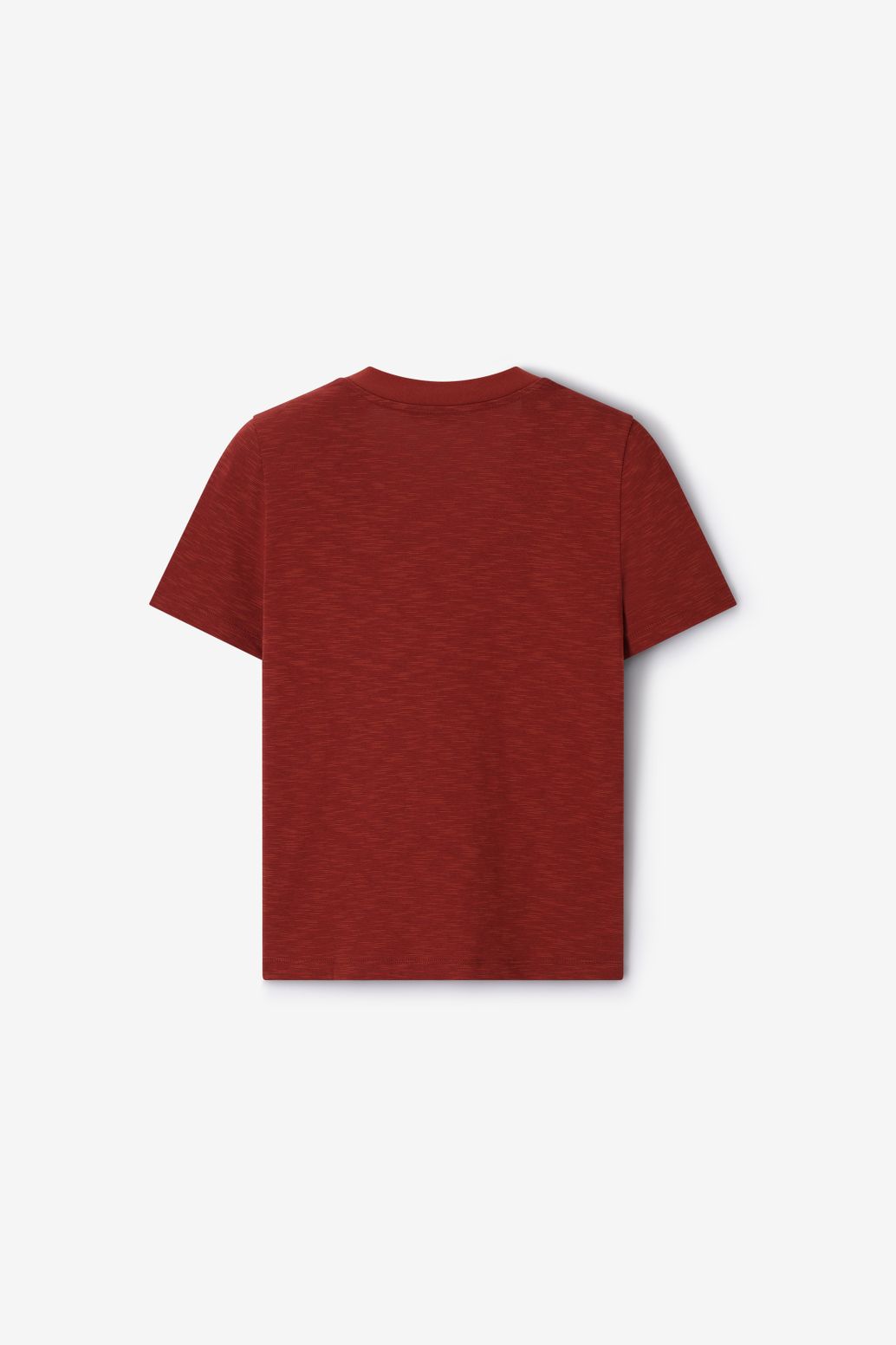 T-shirt col V - rouge foncé