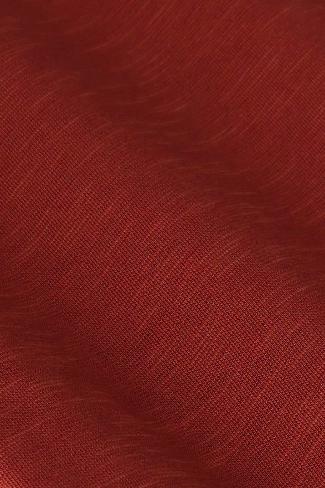 T-shirt col V - rouge foncé