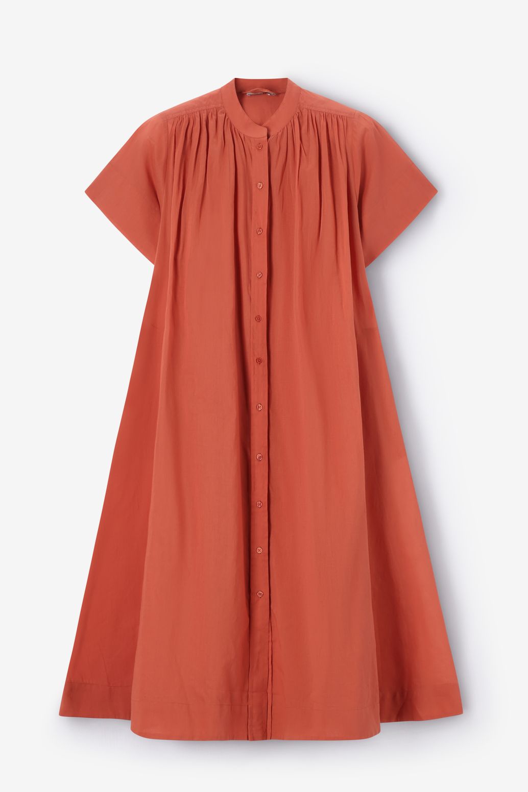 Robe longue avec ceinture - orange foncé